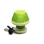 Glass Beads Table Mosaic Lamp for Home Decor Work Holder 7 Inch G-27 (Green White), 3 image