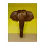 Handmade Elephant Head Handicraft (Carved from Rose Wood) 12 Inches, 2 image