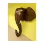 Handmade Elephant Head Handicraft (Carved from Mahogany Wood) 12 Inches, 3 image
