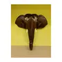 Handmade Elephant Head Handicraft (Carved from Mahogany Wood) 12 Inches, 2 image