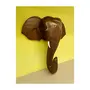 Handmade Elephant Head Handicraft (Carved from Rose Wood) 12 Inches, 3 image