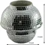Glamorous Glass Table Mosaic Handcrafted Lamp White Color -37, 3 image