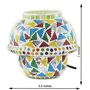 Glass Mosaic Table Lamp Multi Color - G-138, 2 image