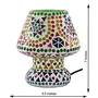 Glass Mosaic Table Lamp Multi Color - G-133, 2 image