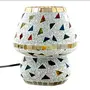 Glass Mosaic Table Lamp Multi Color G-87, 2 image