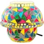Glass Mosaic Table Lamp Multi Color - G-138, 3 image