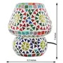 Glass Mosaic Table Lamp Multi Color - G-129, 2 image