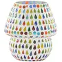 Glass Mosaic Table Lamp Multi Color G-83, 3 image