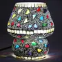 Glass Mosaic Table Lamp Multi Color G-87, 3 image