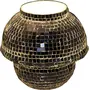 Glamorous Glass Table Mosaic Handcrafted Lamp White Color -37, 2 image