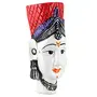 India Home Decorative Beautiful Handcrafted Poly- Resin Rajasthani Lady Face (Mask) for Wall Decor/Wall Hanging/Room Decor Showpiece., 2 image