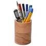 Handmade Wooden Round Office Desktop Stationery Pen Pencil Holder (4 Inches), 2 image