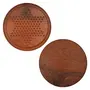 Toolart chinese checkers game set with 12-inch diameter round wooden board and acrylic bead extra 2 beads of each 6 colours- Brown, 4 image