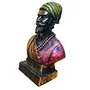 India Handcrafted Polyresin The Great Maratha Warrior-King ChhatraPati Shivaji Maharaj Sculpture | Showpiece for Decoration Items for Home - Special Shiv Jayanti Gift Purpose., 3 image