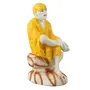 India Sai Baba Idols for Car Dashboard | Saibaba Statue White for Home Decor, 2 image