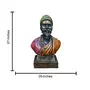 India Handcrafted Polyresin The Great Maratha Warrior-King ChhatraPati Shivaji Maharaj Sculpture | Showpiece for Decoration Items for Home - Special Shiv Jayanti Gift Purpose., 5 image