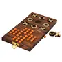 Wooden Tic Tac Toe and Solitaire Board Game Traditional Challenging Board Game for Kids and Adults, 2 image