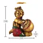 India Handcrafted Makhanchor Krishna Idol Murti | Makhan Balgopal Krishna Murti, 4 image