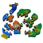 Wooden Multicolor Creative Educational Jigsaw Puzzles Peacock Shaped, 2 image