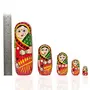 Wooden Hand Painted Russian Matryoshka Stacking Dolls, 5 image