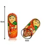 Set of 5Pcs Hand Painted Cute Wooden Russian Matryoshka Stacking Nested Wood Dolls Red, 4 image