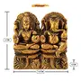 India Handcrafted Ganesh Lakshmi Ji Murti Idol Figurine for Home Dcor | Lakshmi Ganesh Murti for Diwali Pujan | Ganesh Ji Lakshmi Ji Idol, 3 image