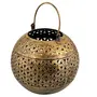 Decorative Wrought Iron Metal Beautiful Round Tea Light Candle Holder Candle lamp Showpiece for Home Decor., 2 image