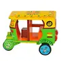 Handmade Colorful Push and Pull Toys Wooden Auto Rickshaw, 2 image