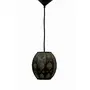 Contemporary Moorish Black and Gold Metal Hanging Pendant Ceiling Light E - 14 Bulb Holder Without Bulb 15 x 15 x 20 cm, 2 image