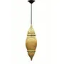 Gold Arabic Hanging Pendant Ceiling Light E - 14 Bulb Holder Without Bulb 17 x 17 x 58 cm, 2 image