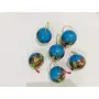 3 inch set of 6 Christmas Balls Baubles Xmas Tree Decorations Hanging Balls Ornament Handmade Ornaments for Christmas Tree, 3 image