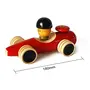 Handcrafted Wooden Push Toy - Vroom, 3 image