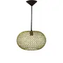 Gold Ring Orb Hanging Pendant Light E - 27 Bulb Holder Without Bulb 34 x 34 x 23 cm, 2 image