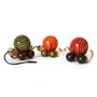 Handcrafted Wooden Pull Toy with Rotating Balls: Ma Me Pa (Gor), 2 image