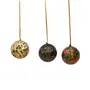 Multi Color Flowered Classic Kashmiri Pastel Set of 3 - Small Hanging Spheres, 2 image