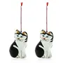 Decor Hanging Ornament Pair of Cats for Christmas Tree 3.75 Inch, 3 image