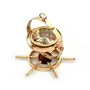 Real Brass Spinning Compass Wheel (7.62 cm x 7.62 cm), 2 image