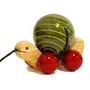Wooden Pull Toy with Rotating Ball - Tuttu Turtle, 2 image