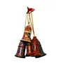 Multi Coloured Kashmir Hanging Bells - Set of 5, 2 image