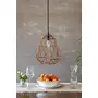 Retro Copper Cage Ceiling Pendant Hanging Light E - 14 Bulb Holder Without Bulb 23 x 23 x 27 cm, 2 image