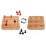 Handcrafted Wooden Toy: 5-in-1 Strategy Board Game: Six Men's Morris + 4 Games, 2 image