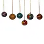 Multi Coloured Kashmir Hanging Balls - Set of 6, 3 image
