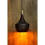 Ignatius Black and Gold Pendant Hanging Ceiling Light with Brass Detail E - 14 Bulb Holder Without Bulb 24 x 24 x 31 cm, 2 image
