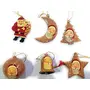 Kashmiri Christmas Hanging Ornaments (Set of 6), 2 image