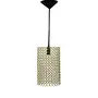 Gold Ring Cylindrical Hanging Pendant Light E - 14 Bulb Holder Without Bulb 18 x 18 x 30 cm, 2 image