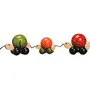 Handcrafted Wooden Pull Toy with Rotating Balls: Ma Me Pa (Gor), 4 image
