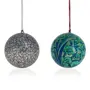 Toyinngg Handmade Ball for Christmas Hanging Decoration 3-Inch Multicolour -Set of 12, 4 image