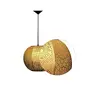 Gold Zellige Round Morrocan Hanging Pendant Lamp, 4 image