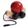 Wooden Pull Toy with Rotating Ball - Tuttu Turtle, 3 image