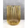 Celine Candle Votive Hurricane Wire Holder Without Candle 6.5" x 6.5" x 9" (Shiny Gold), 4 image